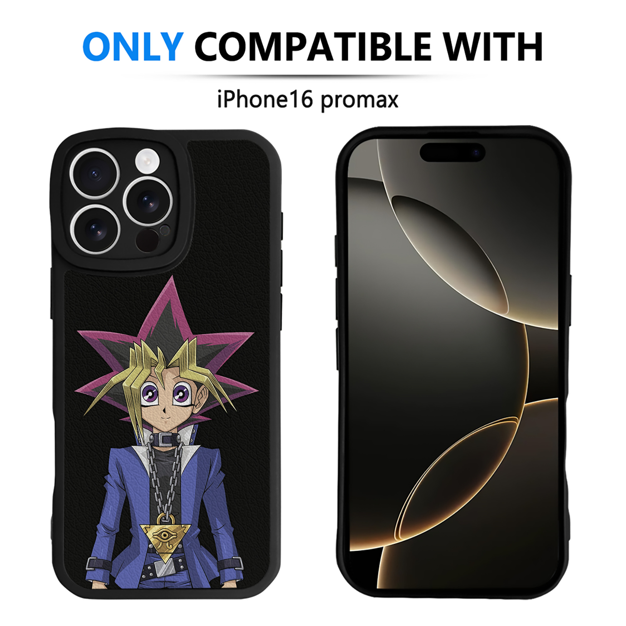 遊☆戯☆王 Yu-Gi-Oh! 【iPhone 16シリーズ対応】シリコンスマホケース（レザー調） 材質：シリコン